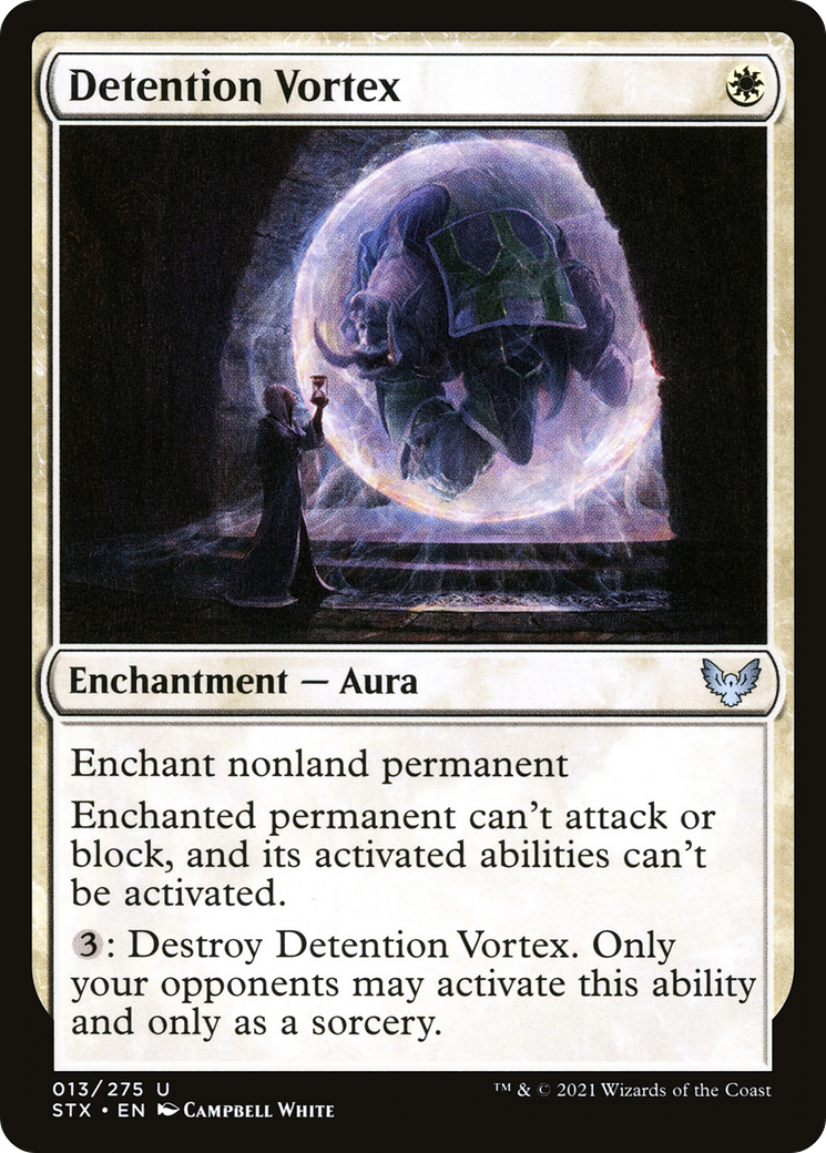Detention Vortex (STX-013) - Strixhaven: School of Mages - Premium MTG Single from Wizards of the Coast - Just $0.25! Shop now at Game Crave Tournament Store