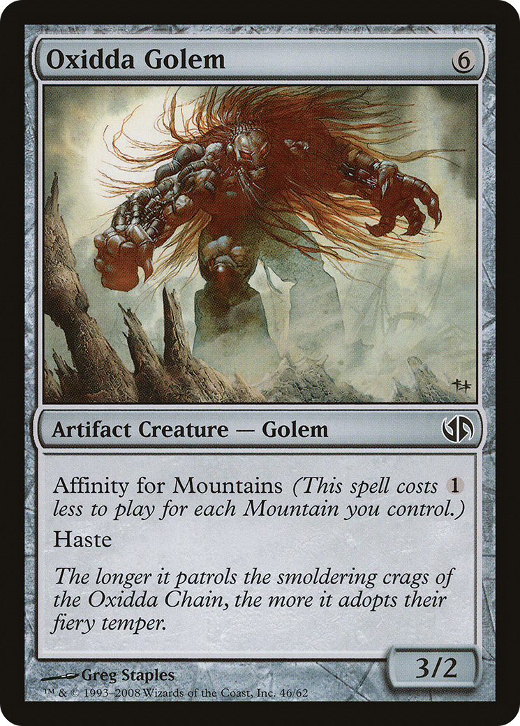Oxidda Golem (DD2-046) - Duel Decks: Jace vs. Chandra - Premium MTG Single from Wizards of the Coast - Just $0.25! Shop now at Game Crave Tournament Store