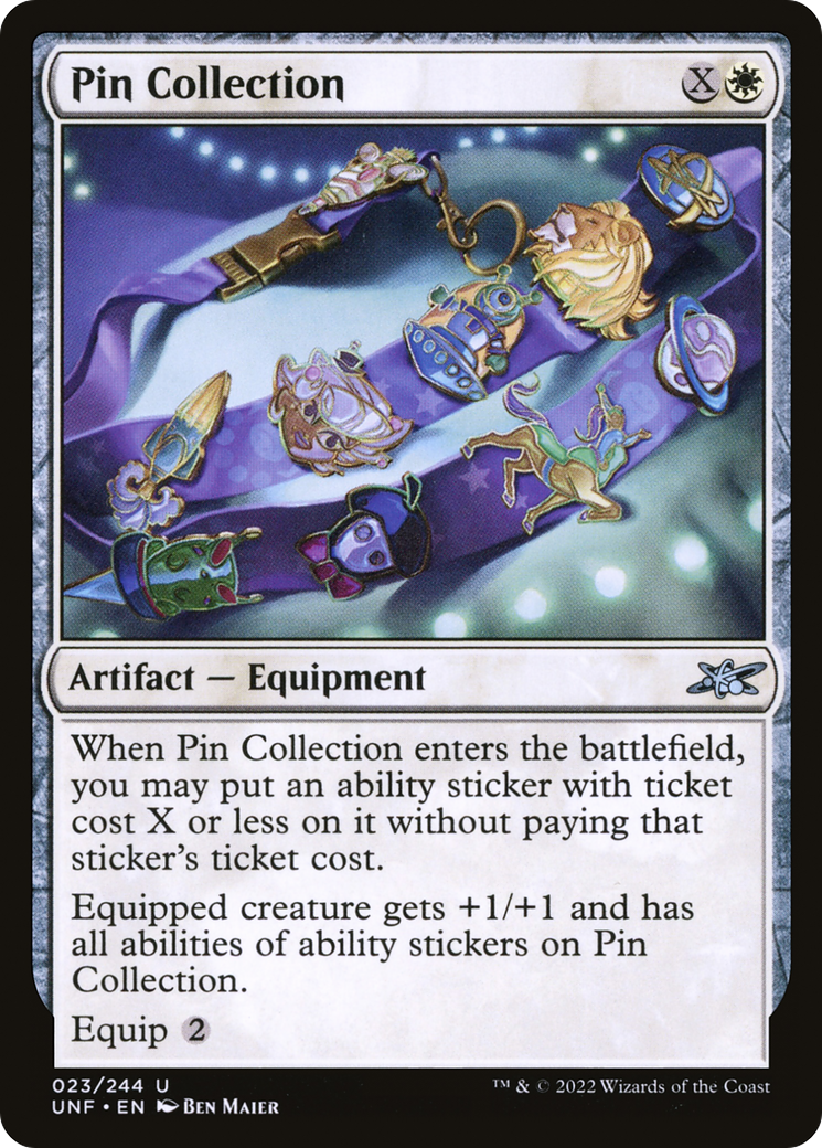 Pin Collection (UNF-023) - Unfinity - Premium MTG Single from Wizards of the Coast - Just $0.08! Shop now at Game Crave Tournament Store