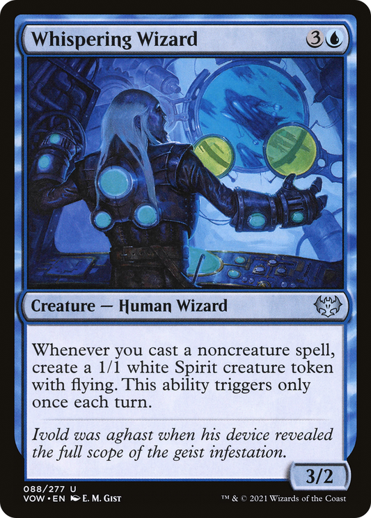 Whispering Wizard (VOW-088) - Innistrad: Crimson Vow - Premium MTG Single from Wizards of the Coast - Just $0.08! Shop now at Game Crave Tournament Store