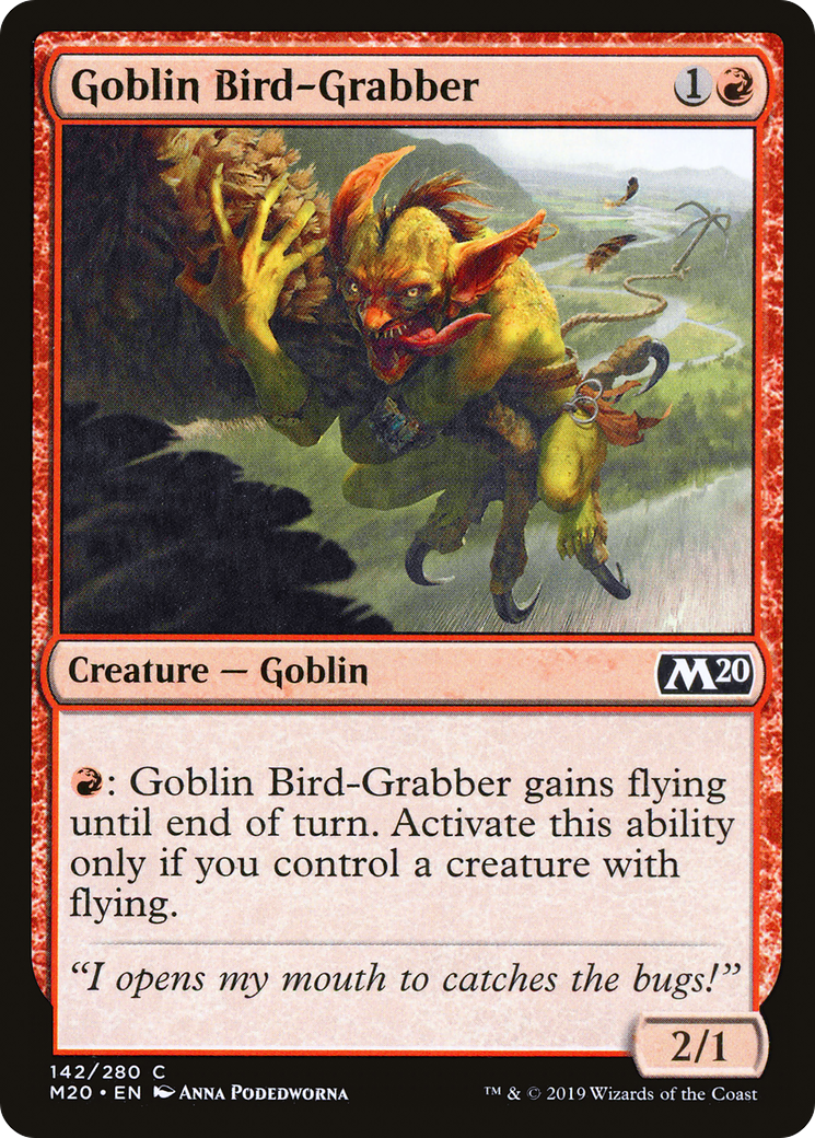 Goblin Bird-Grabber (M20-142) - Core Set 2020 Foil - Premium MTG Single from Wizards of the Coast - Just $0.08! Shop now at Game Crave Tournament Store