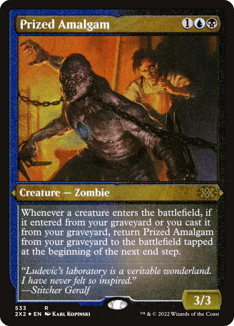 Prized Amalgam (2X2-533) - Double Masters 2022 Etched Foil - Premium MTG Single from Wizards of the Coast - Just $0.57! Shop now at Game Crave Tournament Store