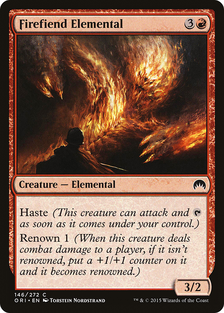 Firefiend Elemental (ORI-146) - Magic Origins - Premium MTG Single from Wizards of the Coast - Just $0.25! Shop now at Game Crave Tournament Store