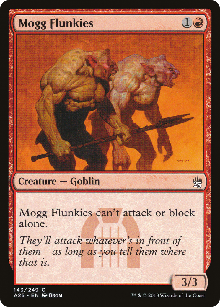 Mogg Flunkies (A25-143) - Masters 25 - Premium MTG Single from Wizards of the Coast - Just $0.25! Shop now at Game Crave Tournament Store