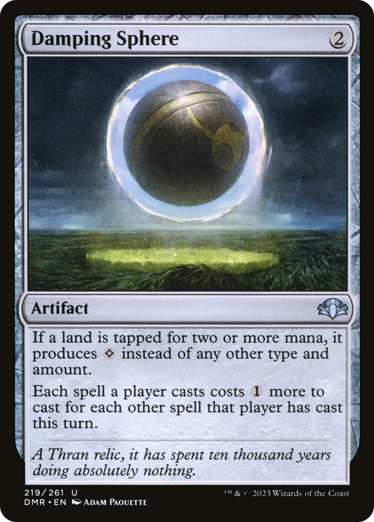 Damping Sphere (DMR-219) - Dominaria Remastered - Premium MTG Single from Wizards of the Coast - Just $0.34! Shop now at Game Crave Tournament Store