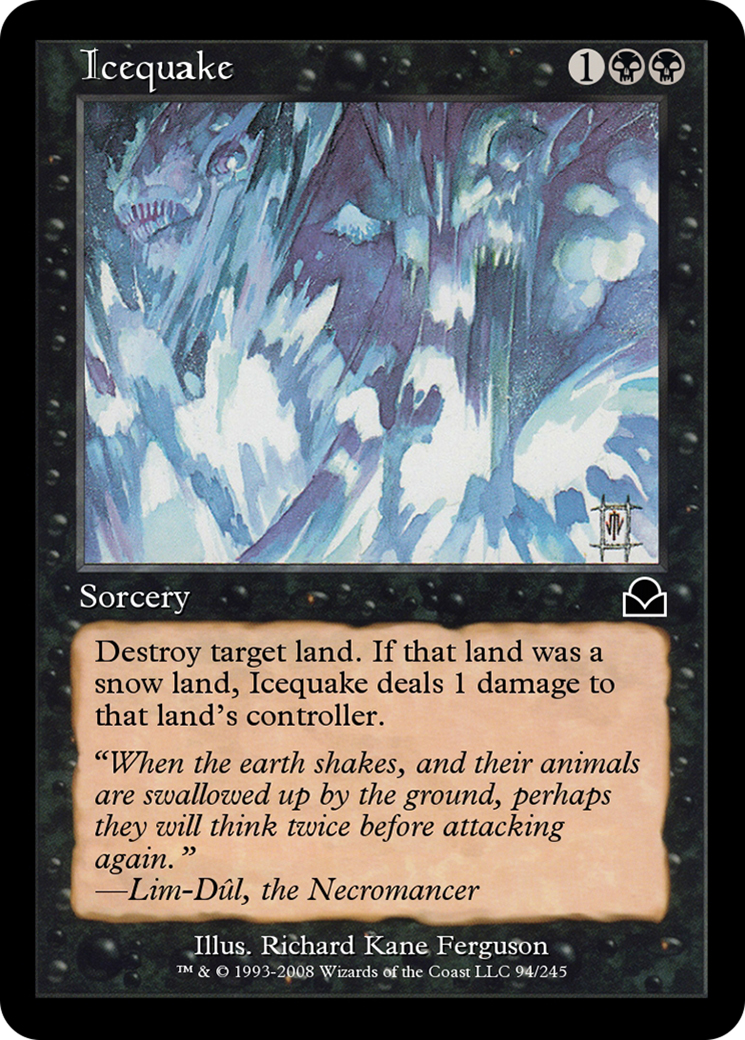 Icequake (ME2-094) - Masters Edition II Foil - Premium MTG Single from Wizards of the Coast - Just $0! Shop now at Game Crave Tournament Store