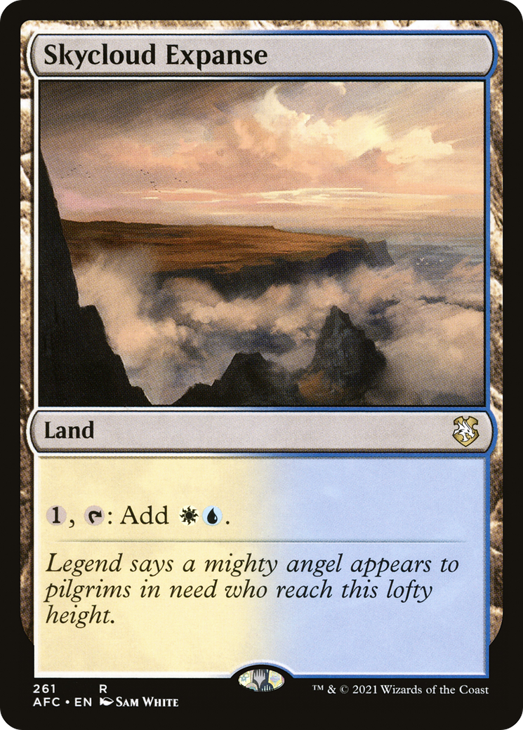 Skycloud Expanse (AFC-261) - Forgotten Realms Commander - Premium MTG Single from Wizards of the Coast - Just $0.08! Shop now at Game Crave Tournament Store