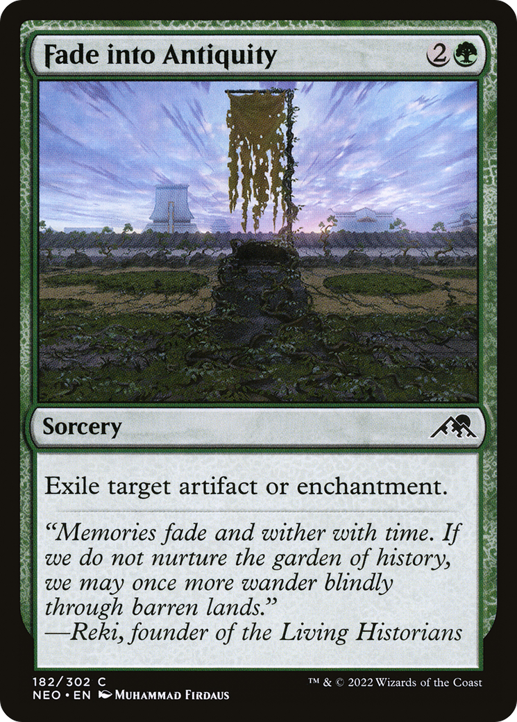 Fade into Antiquity (NEO-182) - Kamigawa: Neon Dynasty - Premium MTG Single from Wizards of the Coast - Just $0.08! Shop now at Game Crave Tournament Store