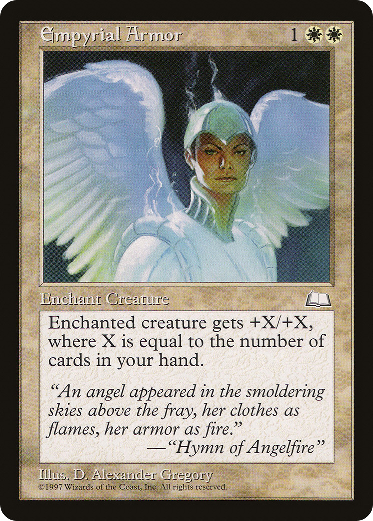 Empyrial Armor (WTH-013) - Weatherlight - Premium MTG Single from Wizards of the Coast - Just $0.08! Shop now at Game Crave Tournament Store