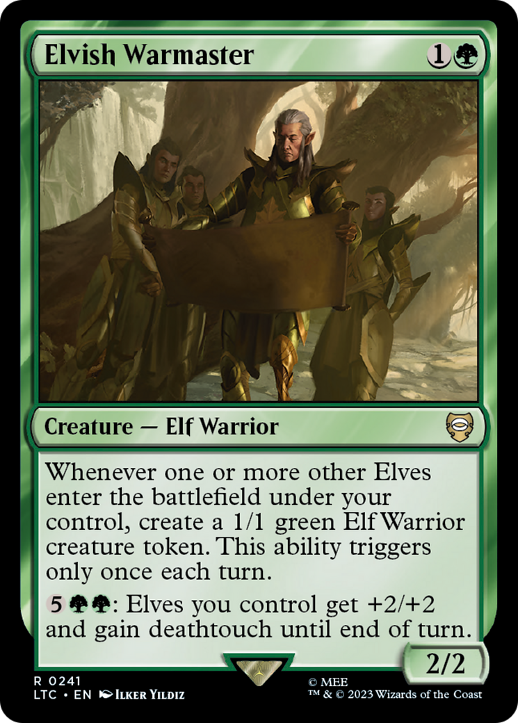 Elvish Warmaster (LTC-241) - Tales of Middle-earth Commander - Premium MTG Single from Wizards of the Coast - Just $0.12! Shop now at Game Crave Tournament Store