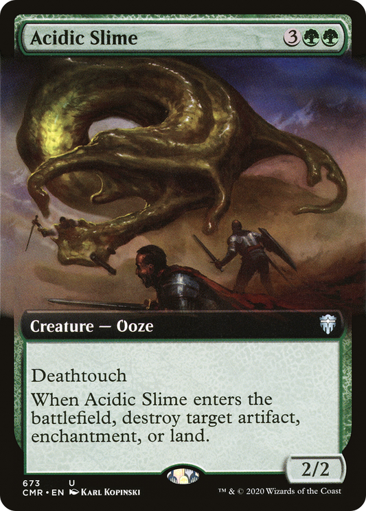 Acidic Slime (CMR-673) - Commander Legends: (Extended Art) Foil - Premium MTG Single from Wizards of the Coast - Just $0.15! Shop now at Game Crave Tournament Store