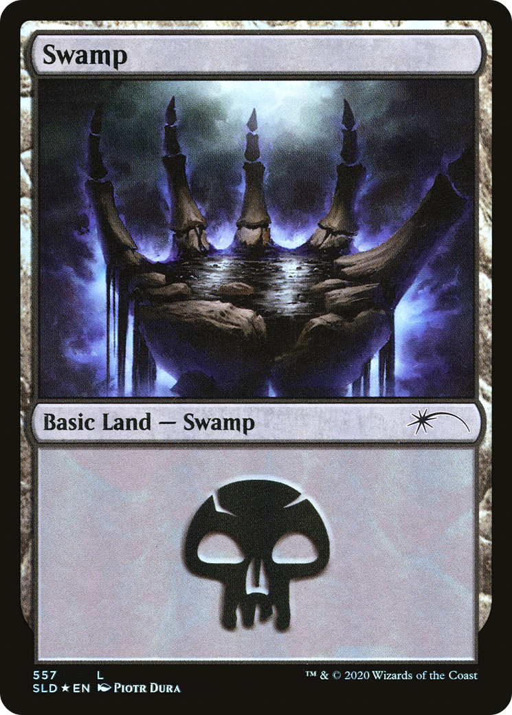Swamp (SLD-557) - Secret Lair Drop Foil - Premium MTG Single from Wizards of the Coast - Just $0.45! Shop now at Game Crave Tournament Store