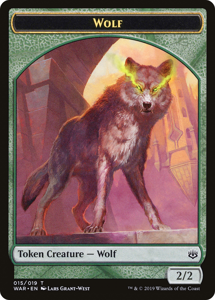 Wolf (TWAR-015) - War of the Spark Tokens - Premium MTG Single from Wizards of the Coast - Just $0.08! Shop now at Game Crave Tournament Store