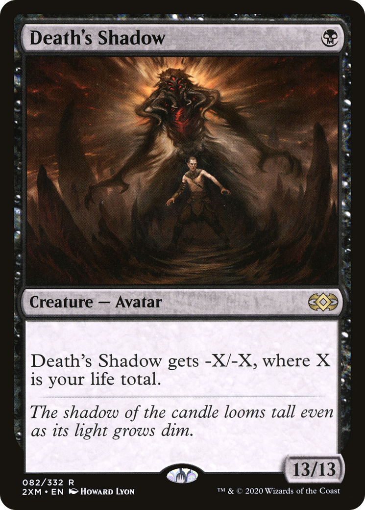Death's Shadow (2XM-082) - Double Masters Foil - Premium MTG Single from Wizards of the Coast - Just $0.35! Shop now at Game Crave Tournament Store