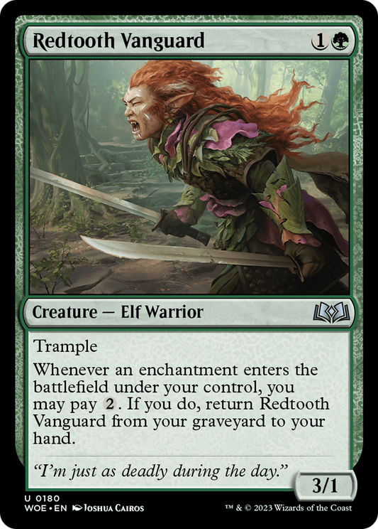 Redtooth Vanguard (WOE-180) - Wilds of Eldraine - Premium MTG Single from Wizards of the Coast - Just $0.08! Shop now at Game Crave Tournament Store