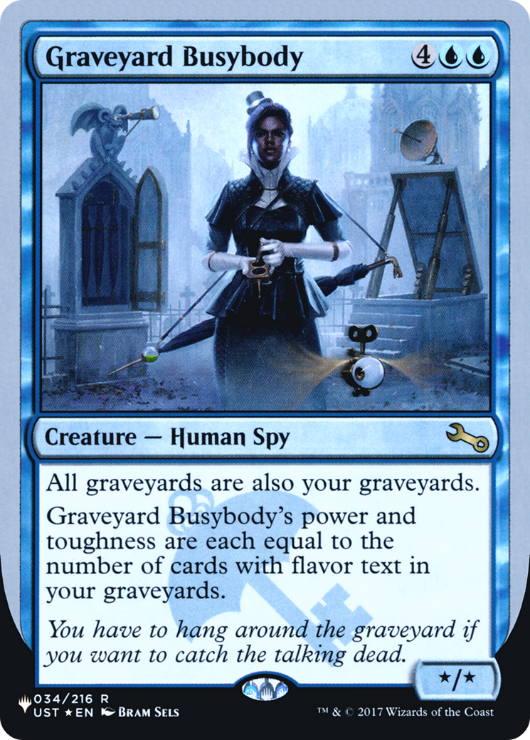 Graveyard Busybody (UPLIST-015) - The List (Unfinity Foil Edition) Foil - Premium MTG Single from Wizards of the Coast - Just $0.08! Shop now at Game Crave Tournament Store