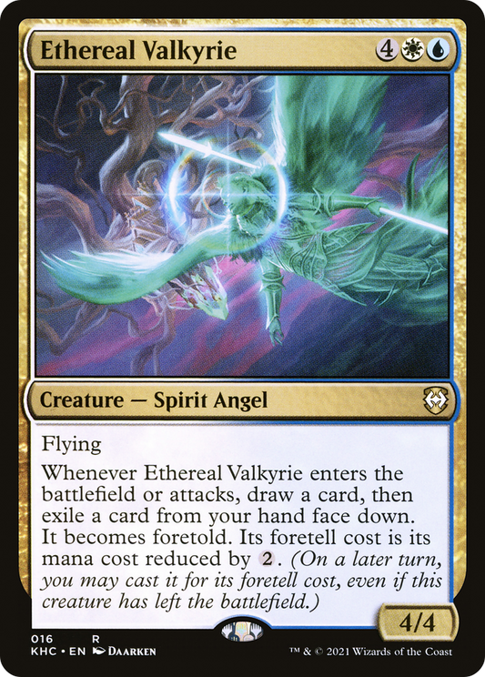 Ethereal Valkyrie (KHC-016) - Kaldheim Commander - Premium MTG Single from Wizards of the Coast - Just $0.09! Shop now at Game Crave Tournament Store