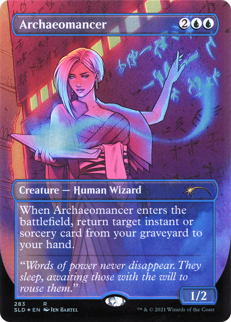 Archaeomancer (SLD-283) - Secret Lair Drop (Borderless) - Premium MTG Single from Wizards of the Coast - Just $6.40! Shop now at Game Crave Tournament Store