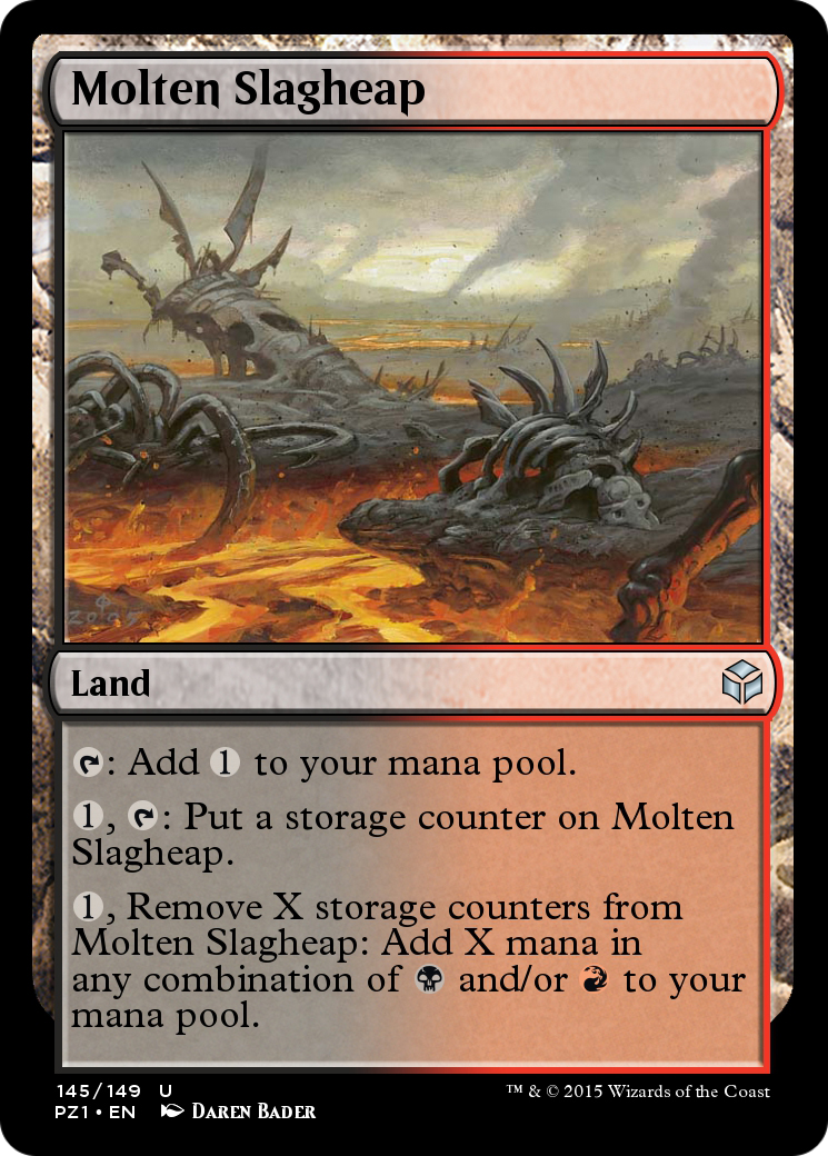 Molten Slagheap (PZ1-145) - Legendary Cube Prize Pack Foil - Premium MTG Single from Wizards of the Coast - Just $0! Shop now at Game Crave Tournament Store