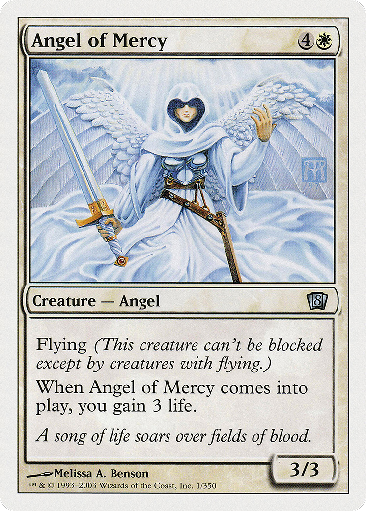 Angel of Mercy (8ED-001) - Eighth Edition - Premium MTG Single from Wizards of the Coast - Just $0.25! Shop now at Game Crave Tournament Store