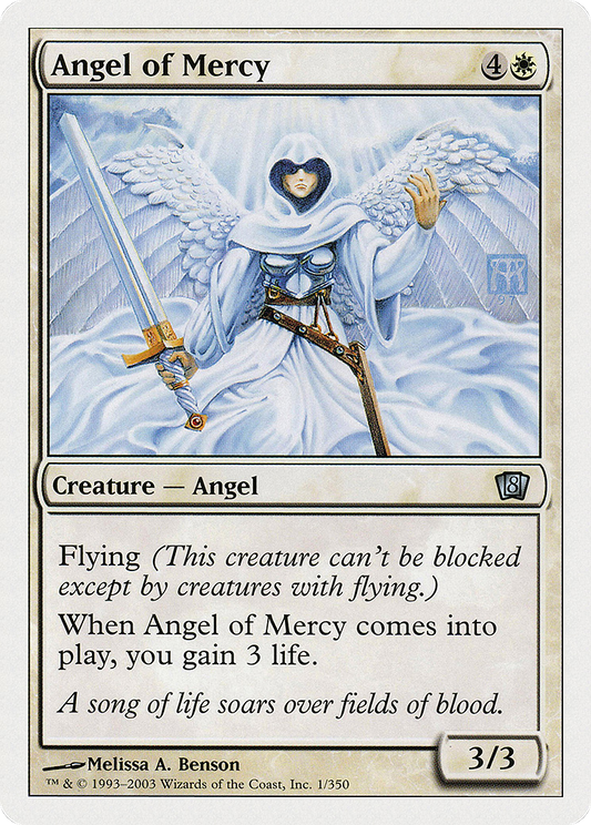 Angel of Mercy (8ED-001) - Eighth Edition - Premium MTG Single from Wizards of the Coast - Just $0.25! Shop now at Game Crave Tournament Store