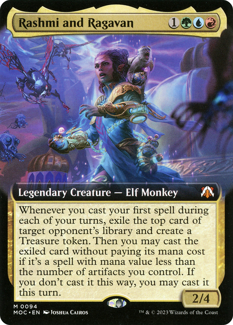 Rashmi and Ragavan (MOC-094) - March of the Machine Commander: (Extended Art) - Premium MTG Single from Wizards of the Coast - Just $0.27! Shop now at Game Crave Tournament Store