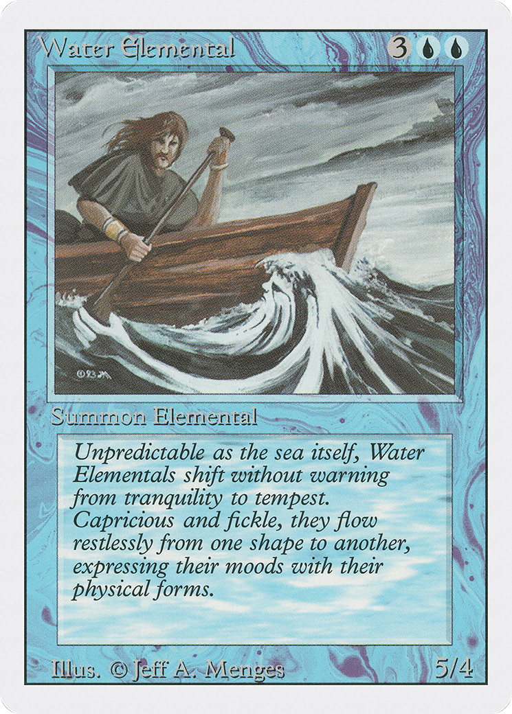 Water Elemental (3ED-092) - Revised Edition - Premium MTG Single from Wizards of the Coast - Just $0.26! Shop now at Game Crave Tournament Store
