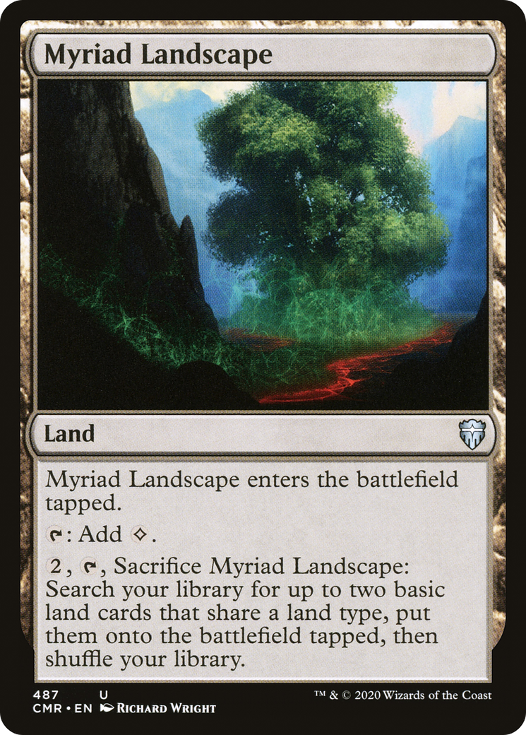 Myriad Landscape (CMR-487) - Commander Legends - Premium MTG Single from Wizards of the Coast - Just $0.08! Shop now at Game Crave Tournament Store