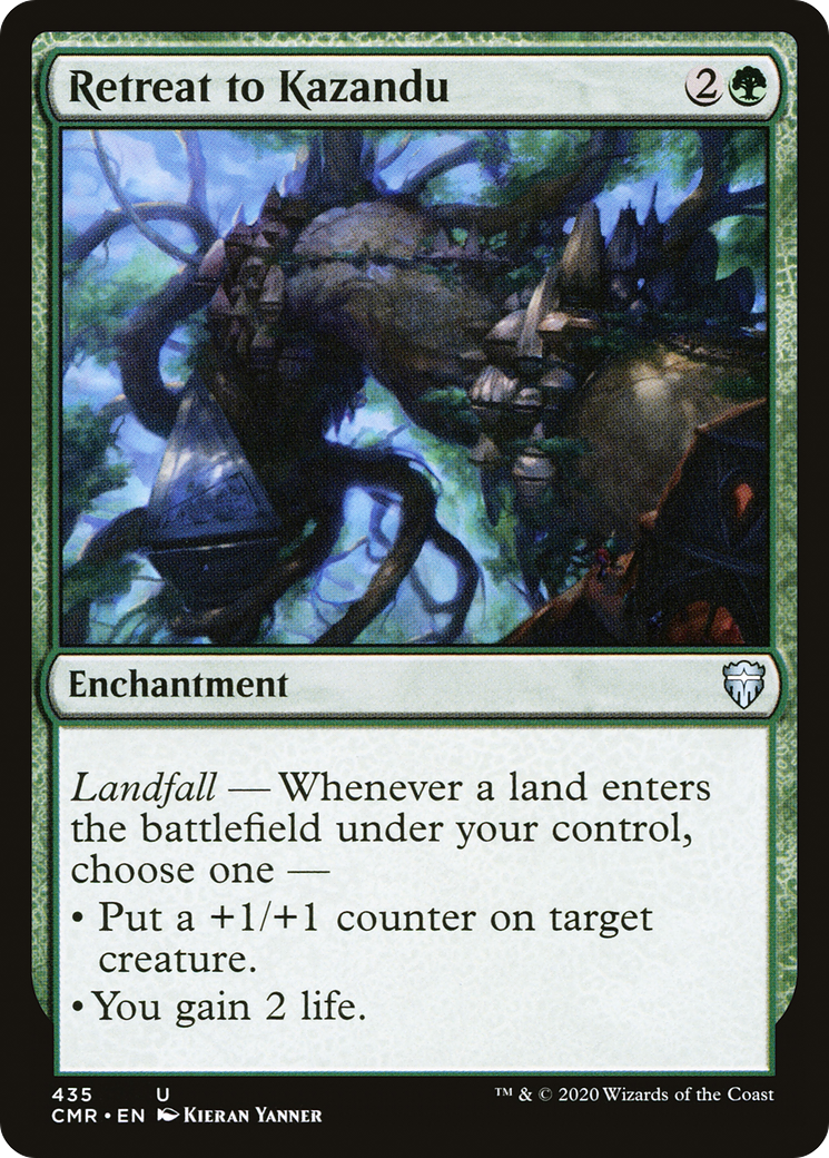 Retreat to Kazandu (CMR-435) - Commander Legends - Premium MTG Single from Wizards of the Coast - Just $1.14! Shop now at Game Crave Tournament Store