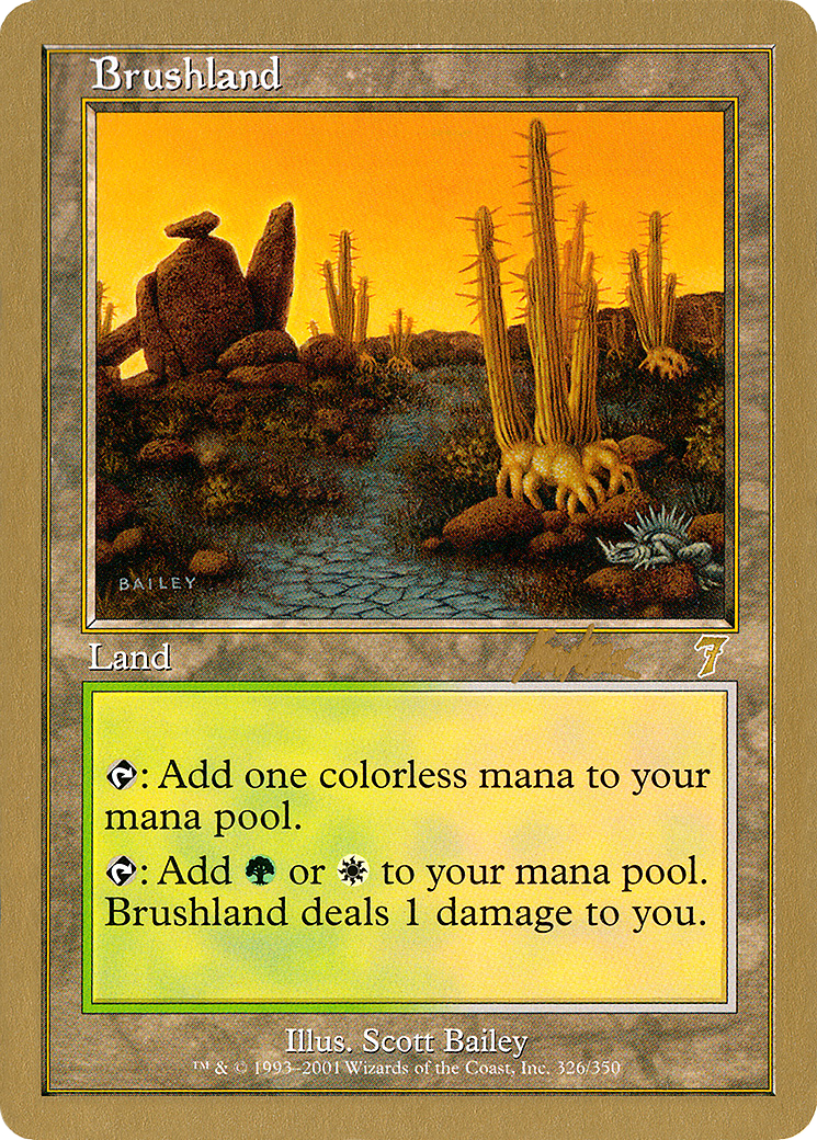 Brushland (WC02-BK326) - World Championship Decks 2002 - Premium MTG Single from Wizards of the Coast - Just $2.40! Shop now at Game Crave Tournament Store