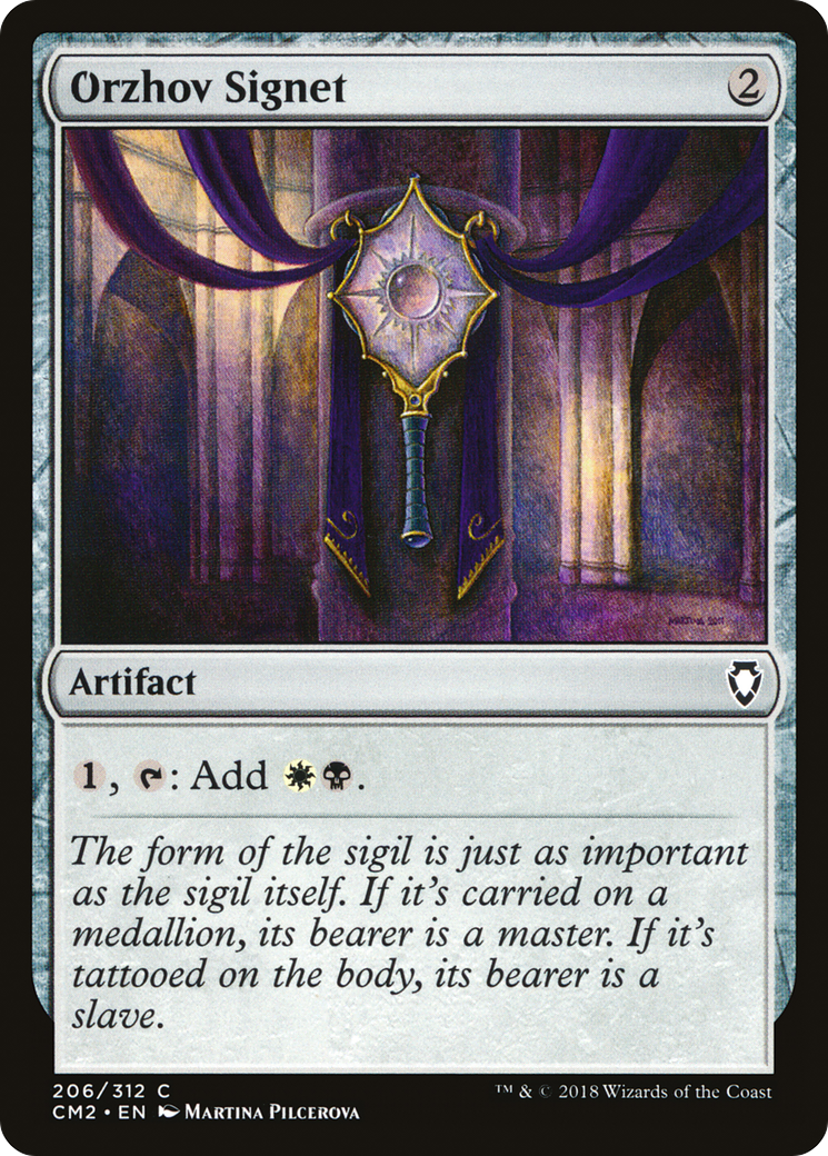 Orzhov Signet (CM2-206) - Commander Anthology Volume II - Premium MTG Single from Wizards of the Coast - Just $0.45! Shop now at Game Crave Tournament Store