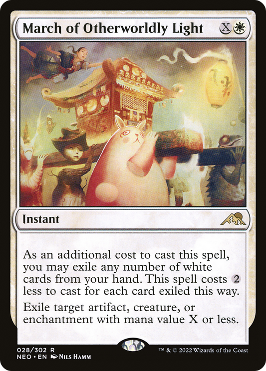 March of Otherworldly Light (NEO-028) - Kamigawa: Neon Dynasty Foil - Premium MTG Single from Wizards of the Coast - Just $0.79! Shop now at Game Crave Tournament Store