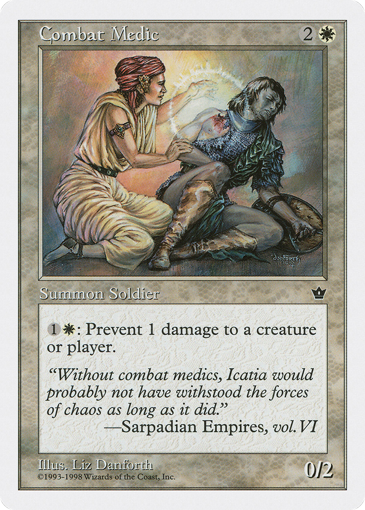 Combat Medic (ATH-004) - Anthologies - Premium MTG Single from Wizards of the Coast - Just $0.25! Shop now at Game Crave Tournament Store