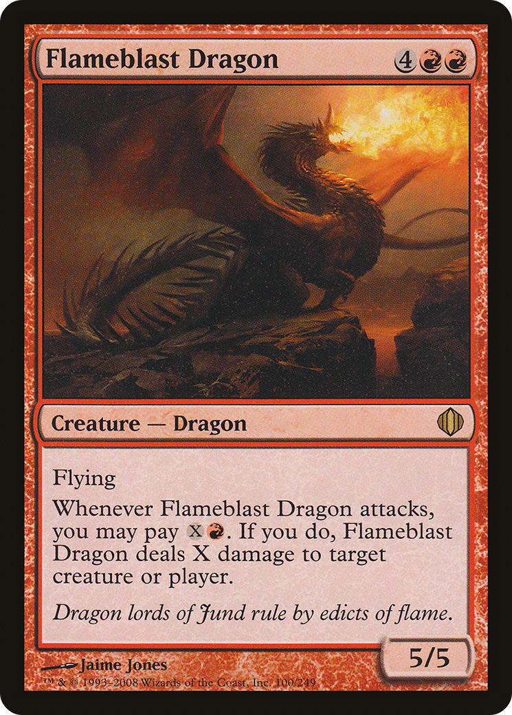 Flameblast Dragon (ALA-100) - Shards of Alara Foil - Premium MTG Single from Wizards of the Coast - Just $0.38! Shop now at Game Crave Tournament Store