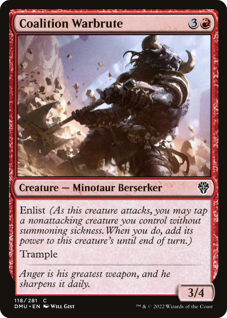 Coalition Warbrute (DMU-118) - Dominaria United - Premium MTG Single from Wizards of the Coast - Just $0.08! Shop now at Game Crave Tournament Store