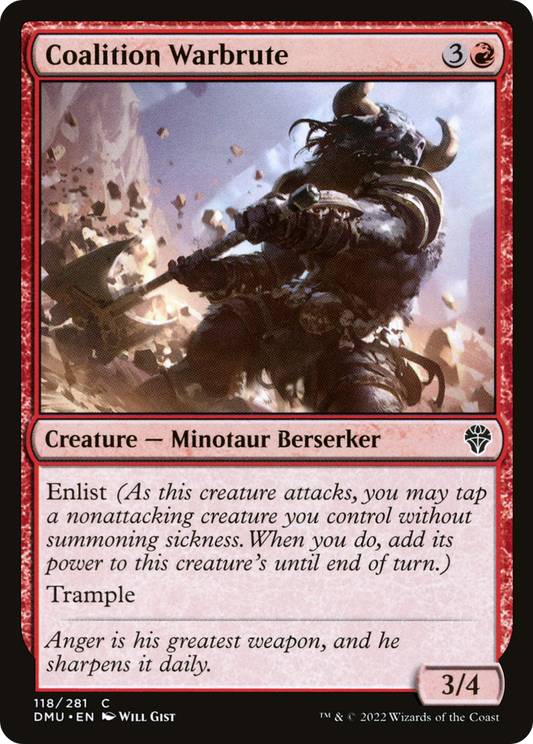 Coalition Warbrute (DMU-118) - Dominaria United - Premium MTG Single from Wizards of the Coast - Just $0.08! Shop now at Game Crave Tournament Store