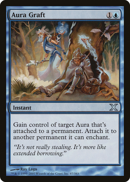 Aura Graft (10E-067) - Tenth Edition Foil - Premium MTG Single from Wizards of the Coast - Just $0.19! Shop now at Game Crave Tournament Store