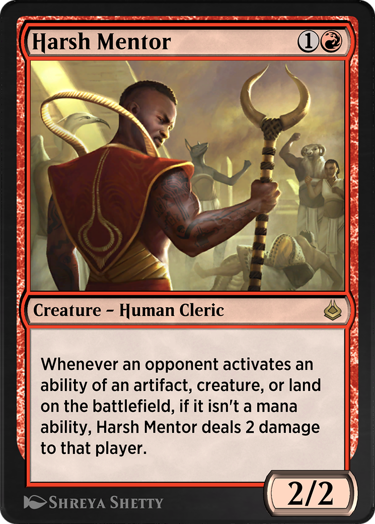 Harsh Mentor (AKR-158) - Amonkhet Remastered - Premium MTG Single from Wizards of the Coast - Just $0! Shop now at Game Crave Tournament Store