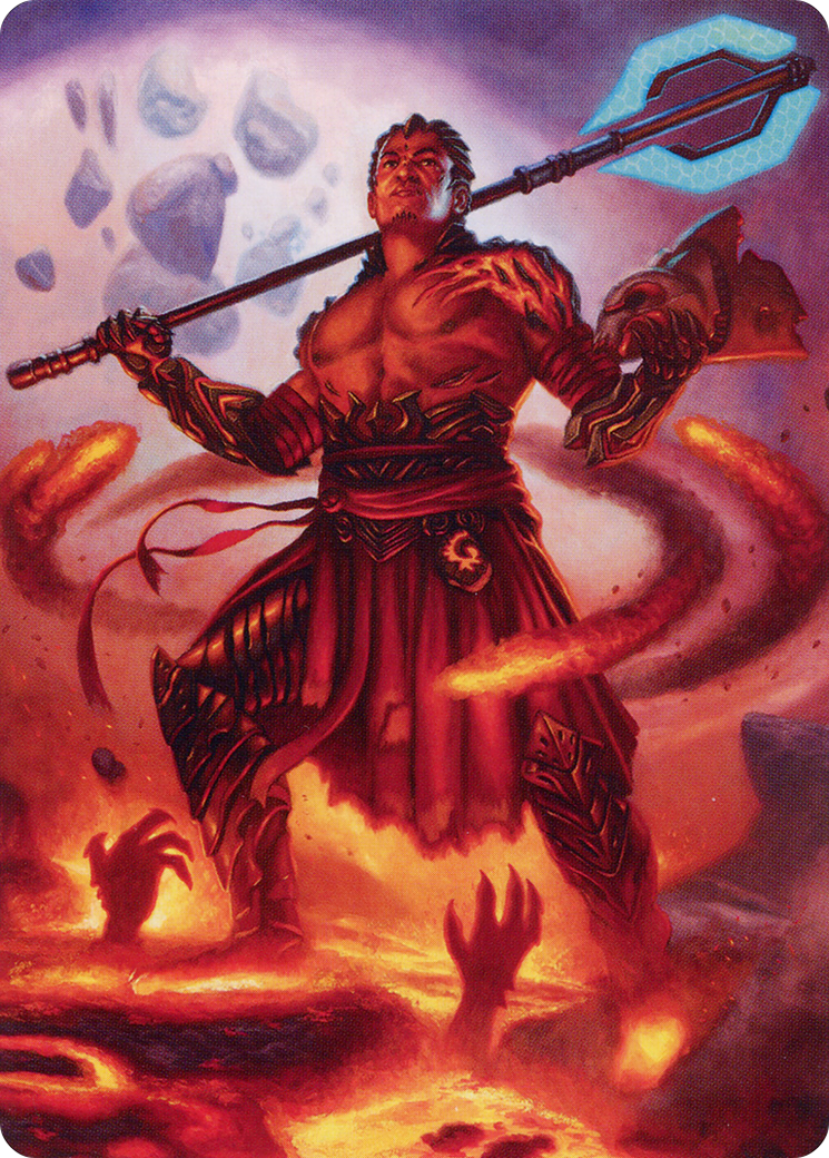 Koth, Fire of Resistance // Koth, Fire of Resistance (AONE-031) - Phyrexia: All Will Be One Art Series (Borderless) Foil - Premium MTG Single from Wizards of the Coast - Just $0! Shop now at Game Crave Tournament Store