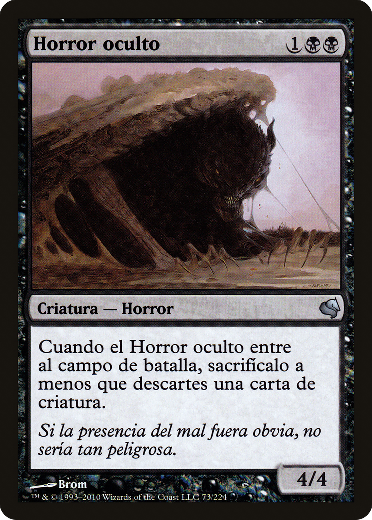 Hidden Horror (PS11-073) - Salvat 2011 - Premium MTG Single from Wizards of the Coast - Just $0! Shop now at Game Crave Tournament Store