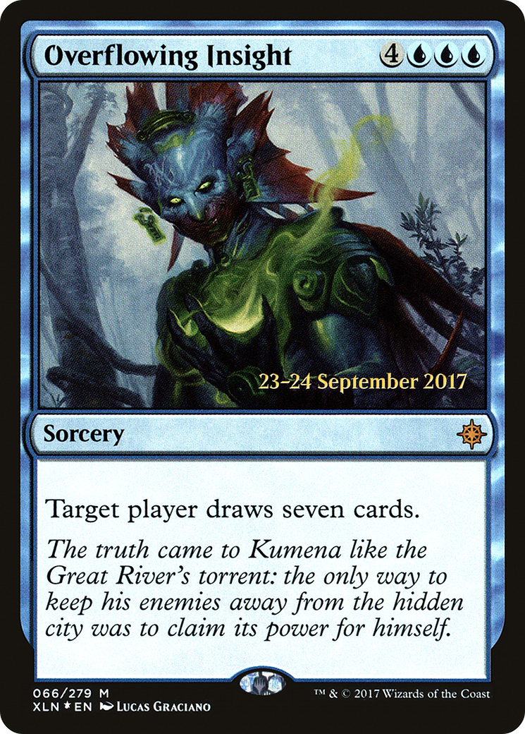 Overflowing Insight (PXLN-66S) - Ixalan Promos Foil - Premium MTG Single from Wizards of the Coast - Just $2.80! Shop now at Game Crave Tournament Store