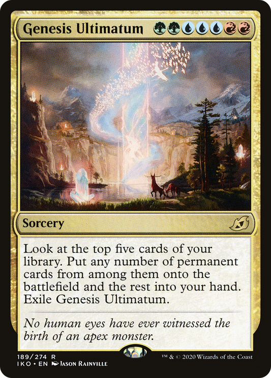 Genesis Ultimatum (IKO-189) - Ikoria: Lair of Behemoths - Premium MTG Single from Wizards of the Coast - Just $0.24! Shop now at Game Crave Tournament Store