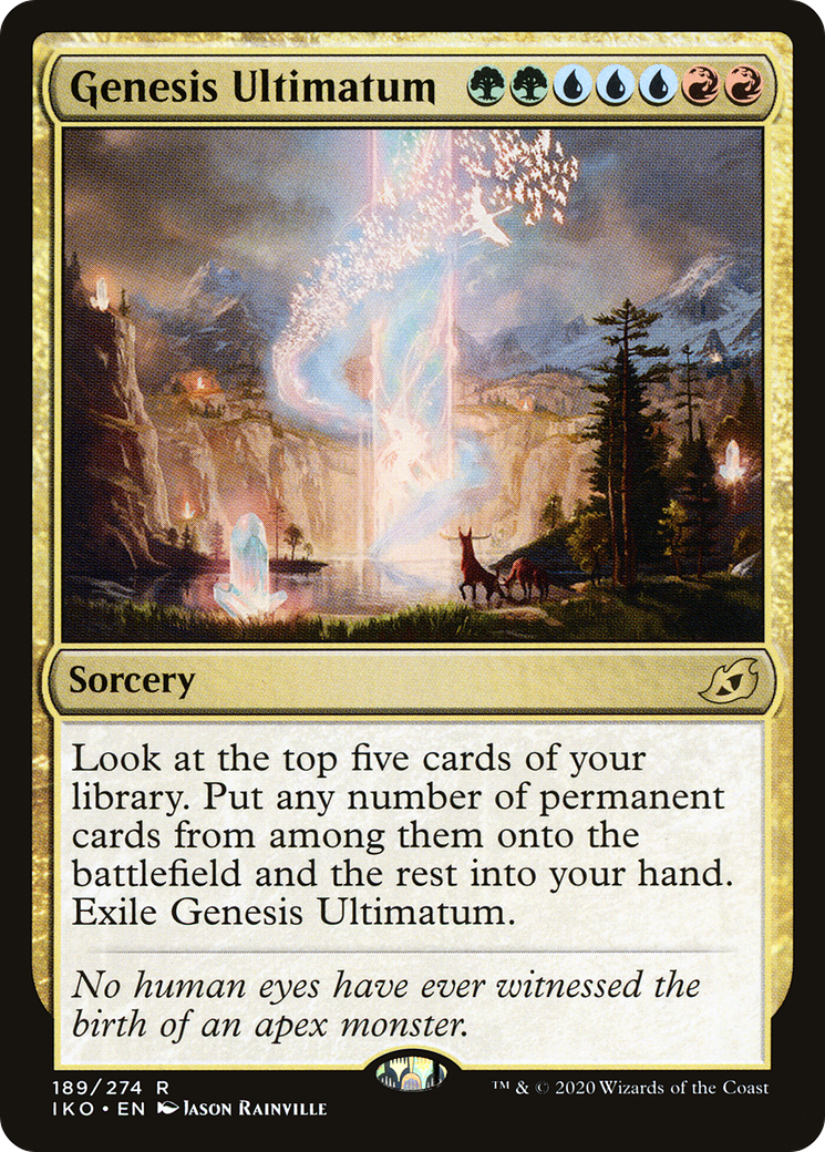 Genesis Ultimatum (IKO-189) - Ikoria: Lair of Behemoths Foil - Premium MTG Single from Wizards of the Coast - Just $0.30! Shop now at Game Crave Tournament Store