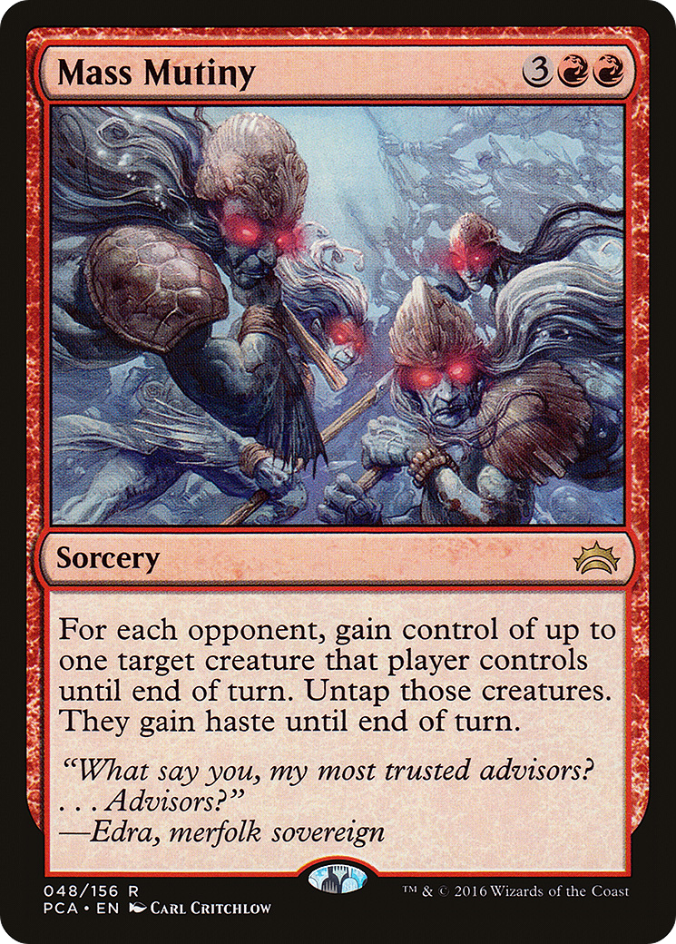 Mass Mutiny (PCA-048) - Planechase Anthology - Premium MTG Single from Wizards of the Coast - Just $0.24! Shop now at Game Crave Tournament Store