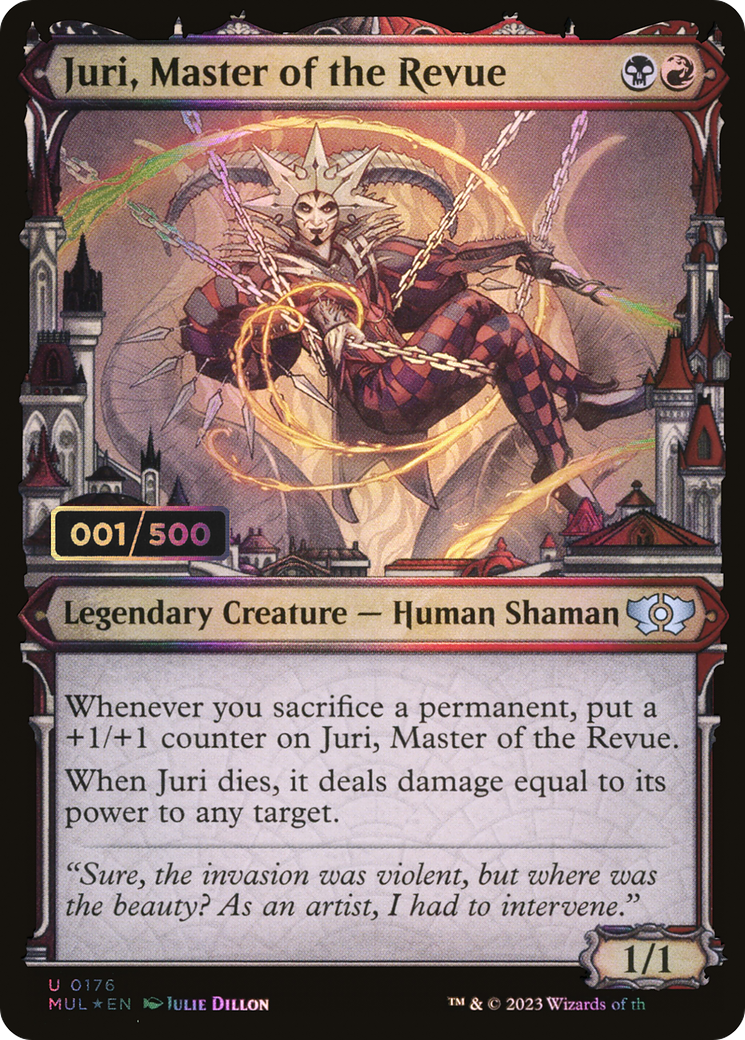 Juri, Master of the Revue (MUL-176Z) - Multiverse Legends: (Showcase) Foil - Premium MTG Single from Wizards of the Coast - Just $30.69! Shop now at Game Crave Tournament Store
