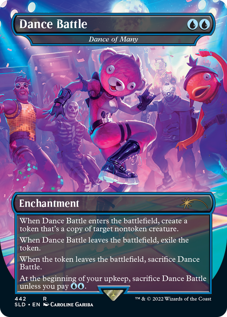 Dance of Many (SLD-442) - Secret Lair Drop / Dance Battle (Borderless) Foil - Premium MTG Single from Wizards of the Coast - Just $0.88! Shop now at Game Crave Tournament Store