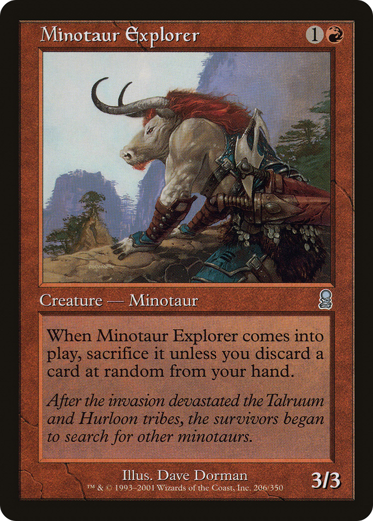 Minotaur Explorer (ODY-206) - Odyssey - Premium MTG Single from Wizards of the Coast - Just $0.25! Shop now at Game Crave Tournament Store