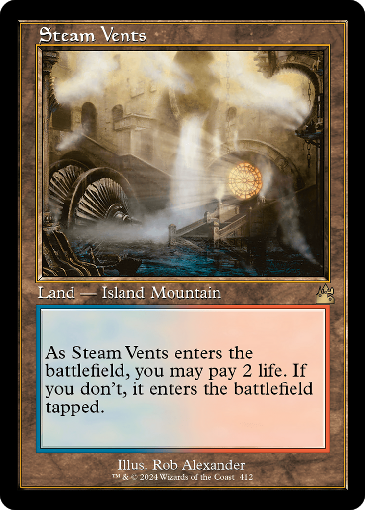 Steam Vents (RVR-412) - Ravnica Remastered - Premium MTG Single from Wizards of the Coast - Just $5.38! Shop now at Game Crave Tournament Store