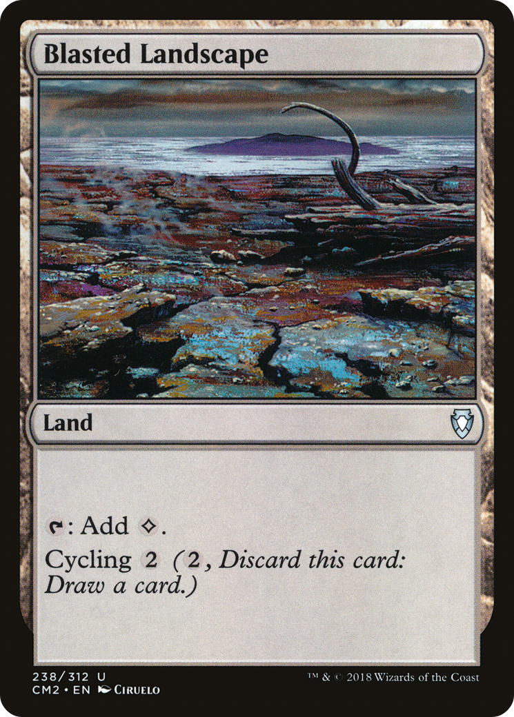 Blasted Landscape (CM2-238) - Commander Anthology Volume II - Premium MTG Single from Wizards of the Coast - Just $0.46! Shop now at Game Crave Tournament Store