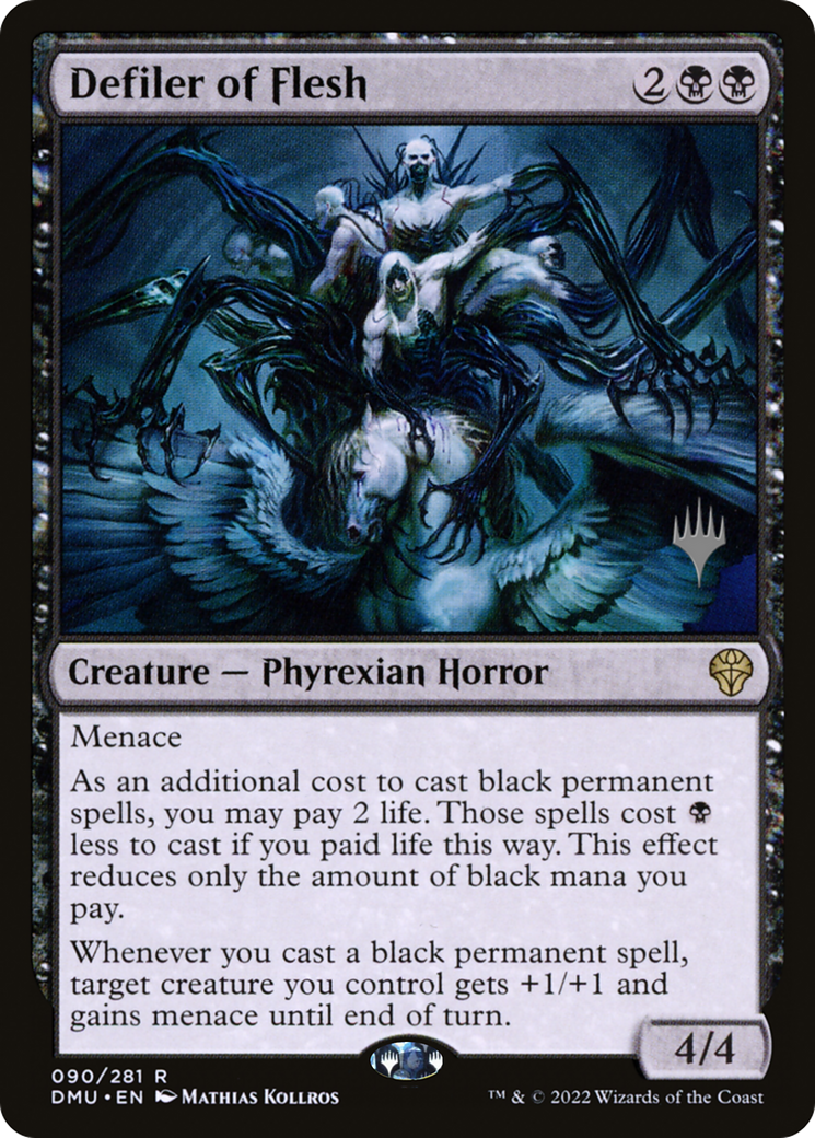 Defiler of Flesh (PDMU-90P) - Dominaria United Promos Foil - Premium MTG Single from Wizards of the Coast - Just $0.61! Shop now at Game Crave Tournament Store